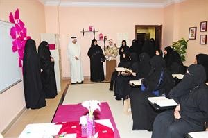 عبدالله مهدي براك يتفقد الدارسات اسامة ابوعطية 