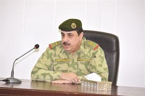 اللواء الركن مهاشم الرفاعي متحدثا
