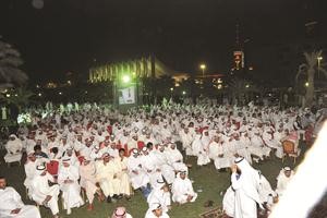 جانب من الحضور في ساحة الارادة