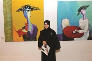احدى الفنانات السعوديات المشاركات﻿