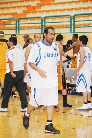 لاعب الجهراء اسعد النمر في مباراة سابقة﻿