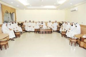 جانب من اجتماع كتلة الاغلبية في ديوان البرغش هاني الشمري

