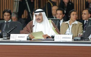 الشيخ صباح الخالد يلقي كلمة الكويت