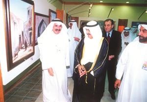 سمو الشيخ ناصر المحمد الصباح والفنان فاضل اشكناني