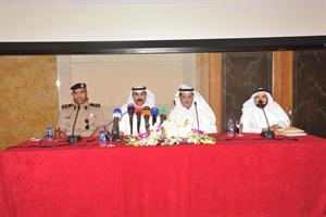بدر السليطين وعبدالله العجمي خلال اللقاء متين غوزال
