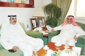 الشيخ دابراهيم الدعيج مستقبلا زيد العازمي
