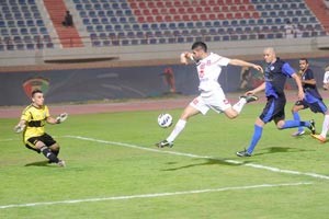 عبدالهادي خميس ينفرد بالحارس عمار البلوشي