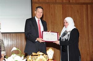 تكريم الزميلة ليلى الشافعي﻿