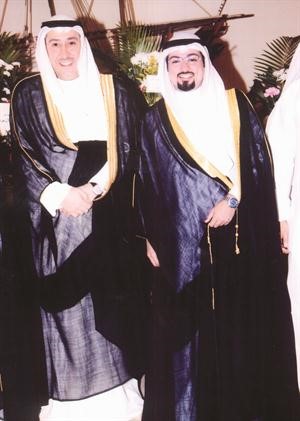 الشيخ فيصل الحمود مع المعرس سيف راشد الحجيلان﻿