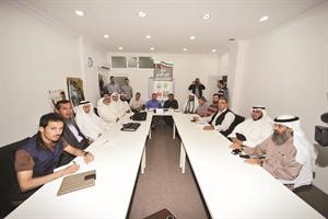 وفد الخير الكويتي مجتمعا مع الوفد السوري