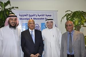 عبدالكريم سليمان مع راشد بورسلي وعادل الشمروخ والسيد بدوي

