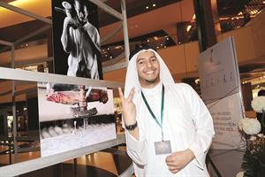ابراهيم الخميس ولوحة فاز بها
