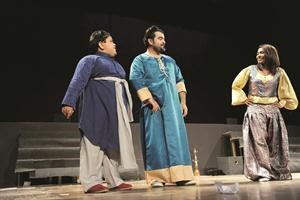 مشهد من مسرحية لوحات
