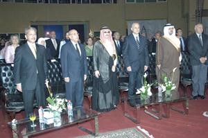 صاحب السمو الملكي الامير تركي بن طلال وصاحب السمو الملكي الامير وليد بن طلال ودمصطفى مسعد ودمفيد شهاب خلال الحفل﻿