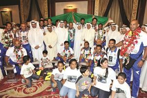وفد منتخب الدراجات المائية حظي باستقبال كبير
