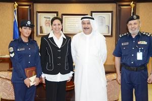 الفريق العمر ودلال الرويشد والرقيب المكرمة﻿