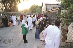 اقبال كبير على حديقة الحيوان خلال ايام العيد﻿