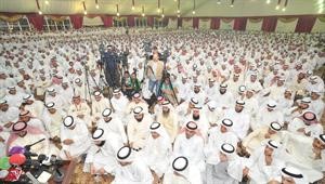 جانب من الحضور خلال حفل العشاء