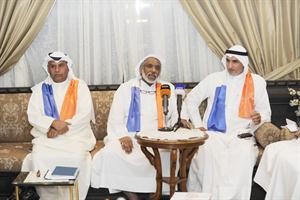 رئيس تيار لاجل الكويت بدر الشمروخ متحدثا خلال المؤتمر الصحافي