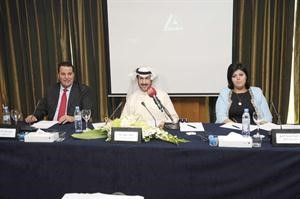 جانب من المؤتمر الصحافي للشركة	 هاني عبدالله﻿