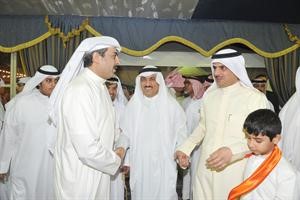 مسلم البراك اثناء دخوله الى الاحتفال﻿