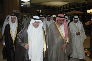 الفريق غازي العمر لدى وصوله الى الرياض للمشاركة في المؤتمر﻿
