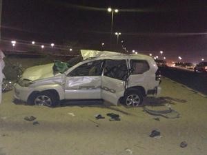 حادث السالمي خلف وفاة شاب و8 اصابات﻿