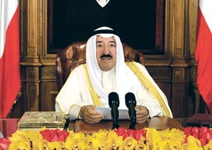 صاحب السمو الامير الشيخ صباح الاحمد يلقي كلمة لاخوانه وابنائه المواطنين بالمناسبة