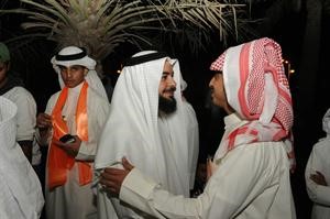 النائب السابق د جمعان الحربش حاضرا في التجمع