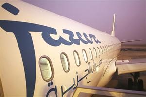 احدى طائرات طيران الجزيرة﻿