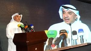 دعبدالحميد دشتي متحدثا خلال افتتاح مقره﻿