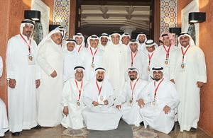 جانب من الحضور في ديوان العوضي
