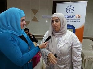 دفتوح الجاركي متحدثة الى الزميلة حنان عبدالمعبود﻿
