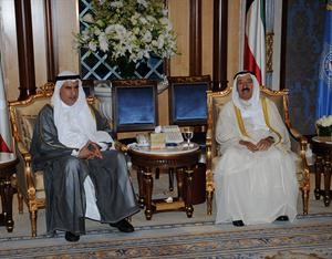 صاحب السمو الامير خلال لقائه صالح الفضالة
