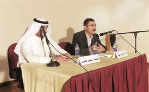 الزميل شريف صالح في المحاضرة 