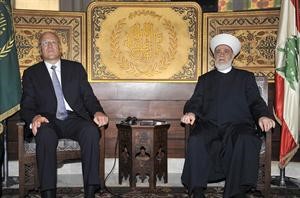 مفتي لبنان محمدد رشيد قباني مستقبلا رئيس الحكومة نجيب ميقاتي محمود الطويل