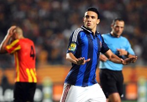 فرحة محمد ناجي جدو بالهدف الاول للاهلي في مرمى الترجي