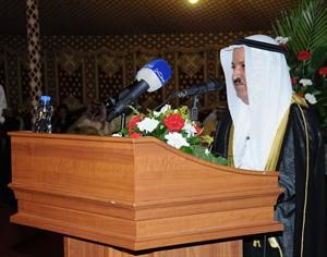 محمد ضيف الله شرار يلقي كلمته