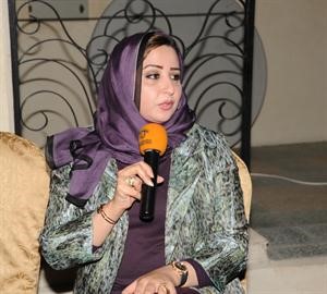 ذكرى الرشيدي خلال اللقاء
