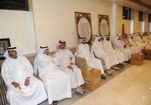 الحضور خلال حفل استقبال مبارك الخرينج﻿