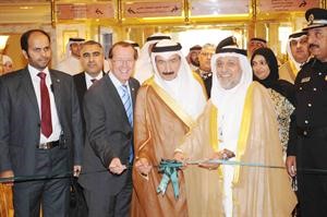 الكابتن علي حيدر ودعبدالله الهاشم خلال افتتاح المؤتمر	 هاني عبدالله﻿