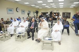 الشيخ محمد العبدالله وعبدالكريم سليمان ودعادل الفلاح واحمد بهبهاني في مقدمة الحضور 	فريال حماد﻿