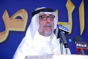 سعد البوص متحدثا الى ناخبي الدائرة الخامسة﻿