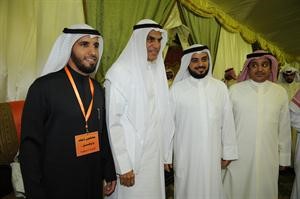 احمد السعدون ودمحمد الحويلة مع اعضاء اللجنة المنظمة