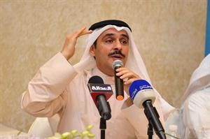 خالد النومس متحدثا في الندوة الانتخابية سعود سالم