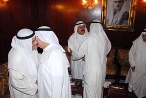 خالد الفارس يستقبل احد ناخبي الثانية﻿