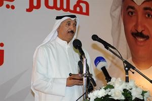 هشام الشايع مخاطبا الحضور قاسم باشا