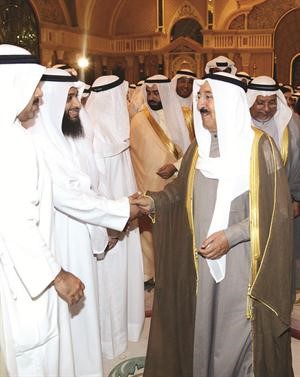 صاحب السمو الامير الشيخ صباح الاحمد مرحبا بالاكاديميين﻿