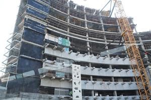 اعمال البناء في المشروع على قدم وساق﻿