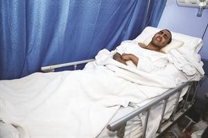 احمد محمد عبدالله يرقد في غيبوبة